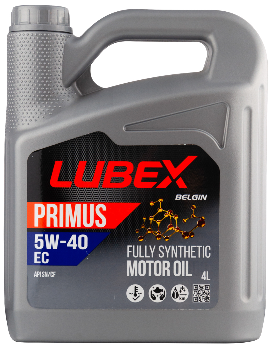 L034-1312-0404 LUBEX Синт. моторное масло PRIMUS EC 5W-40 (4л)