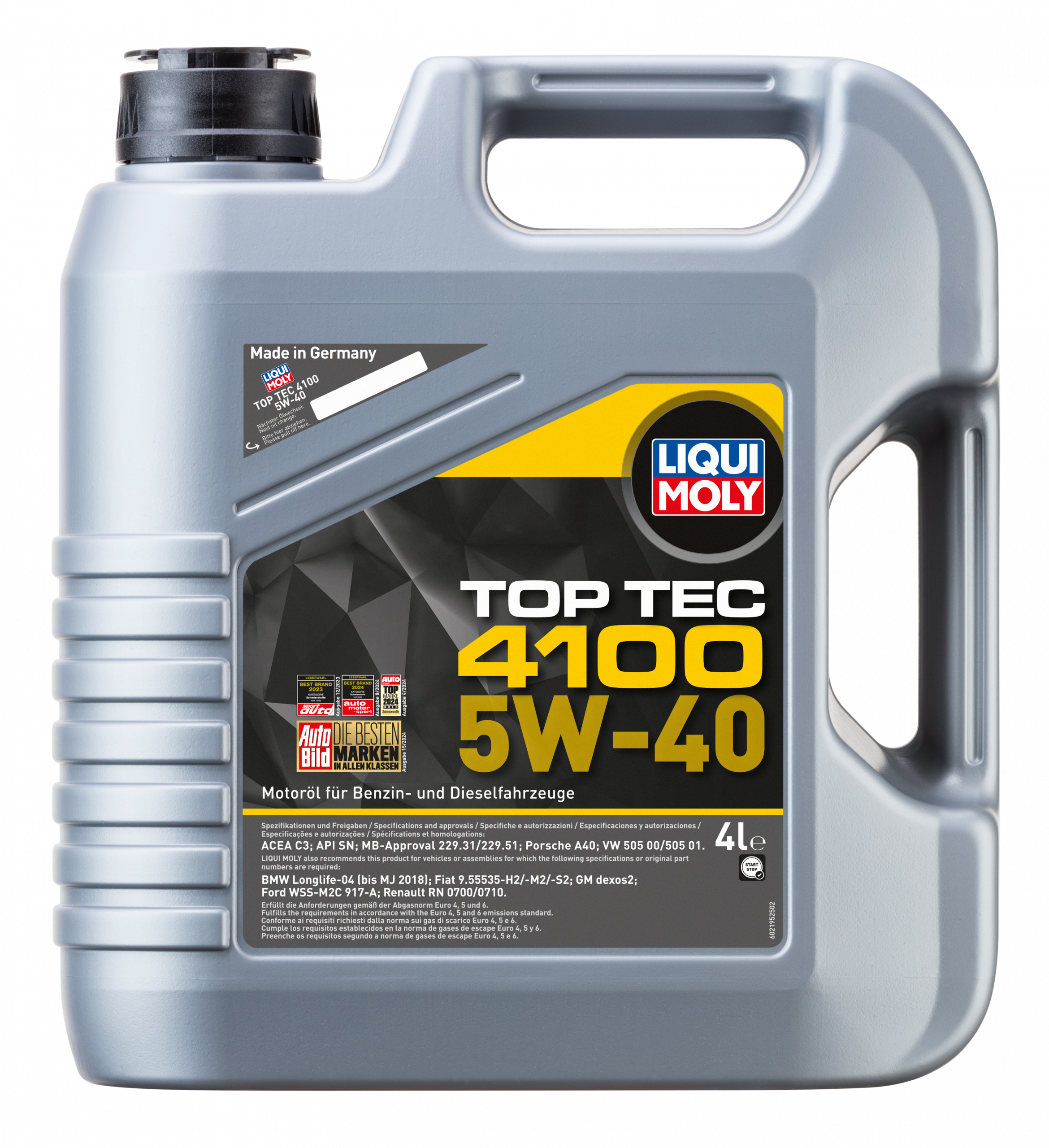 LM 2195/7547 Синтетическое моторное масло Top Tec 4100 5W-40 4л