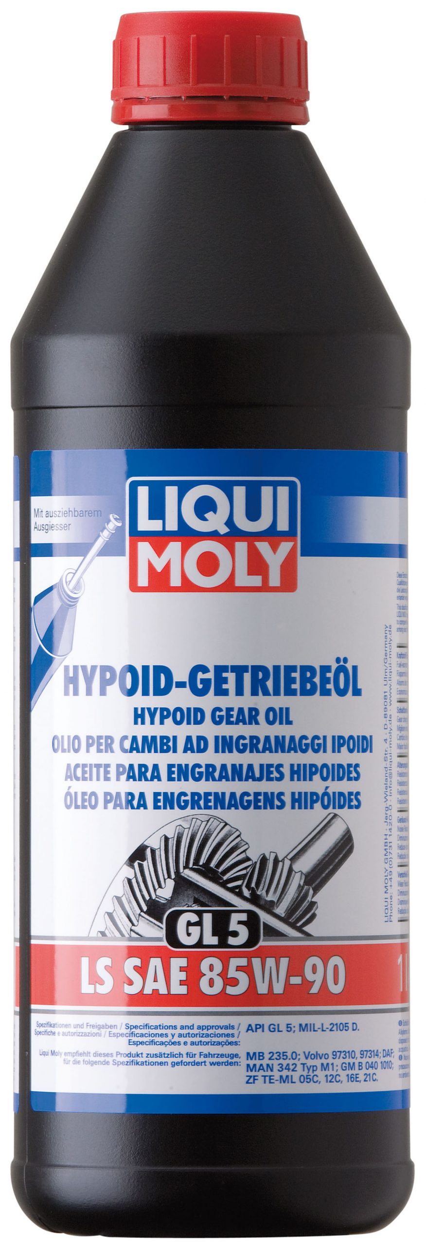 LM 8039/1410 Минеральное трансмиссионное масло Hypoid-Getriebeoil LS 85W-90 1л